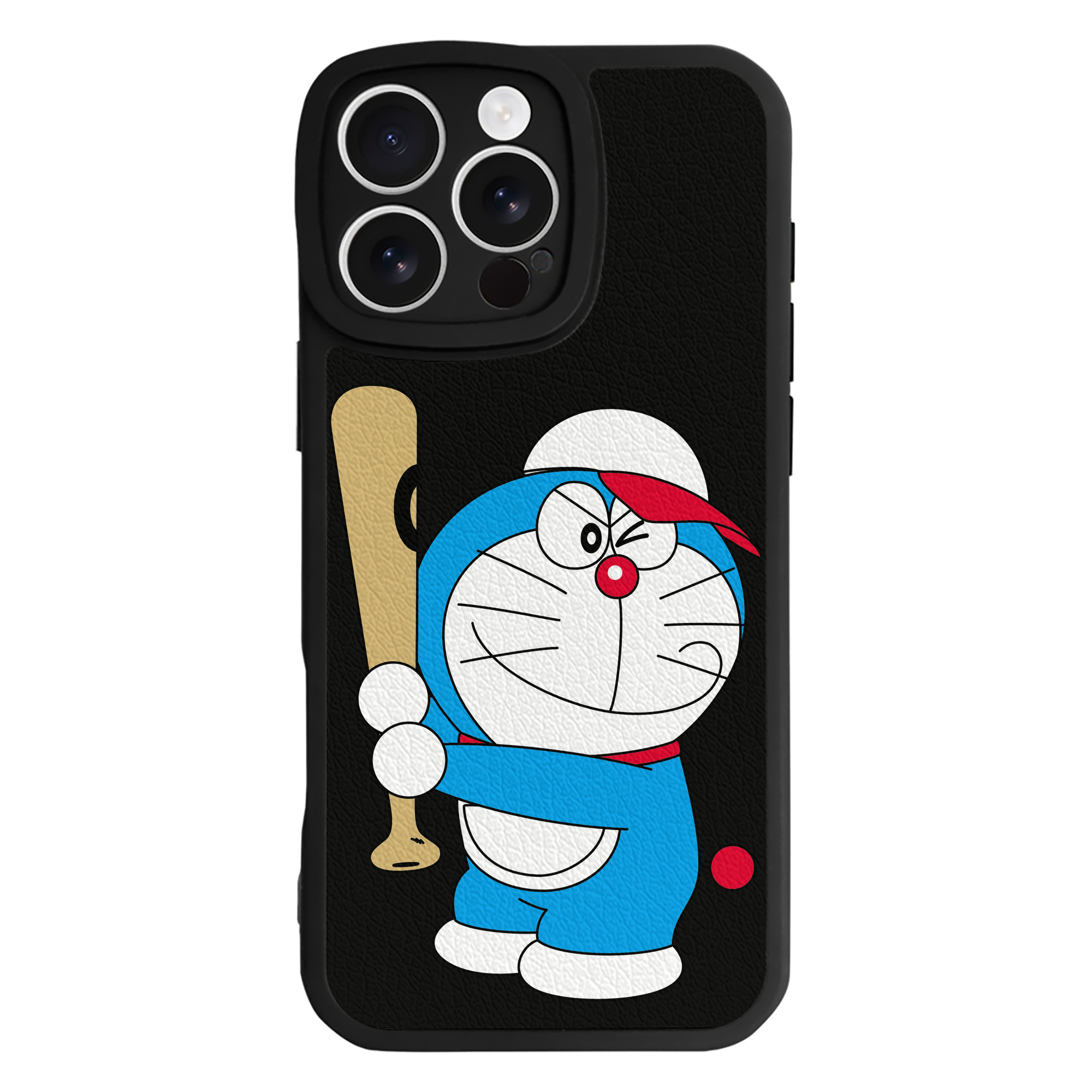 （画像用） ドラえもん Doraemon 【iPhone 16シリーズ対応】シリコンスマホケース（レザー調） 材質：シリコン